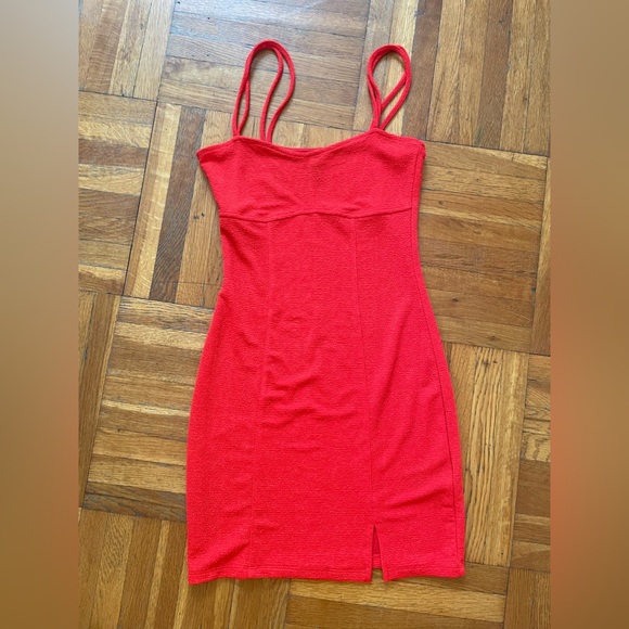 Red H&M Bodycon Dress - Picture 3 of 5